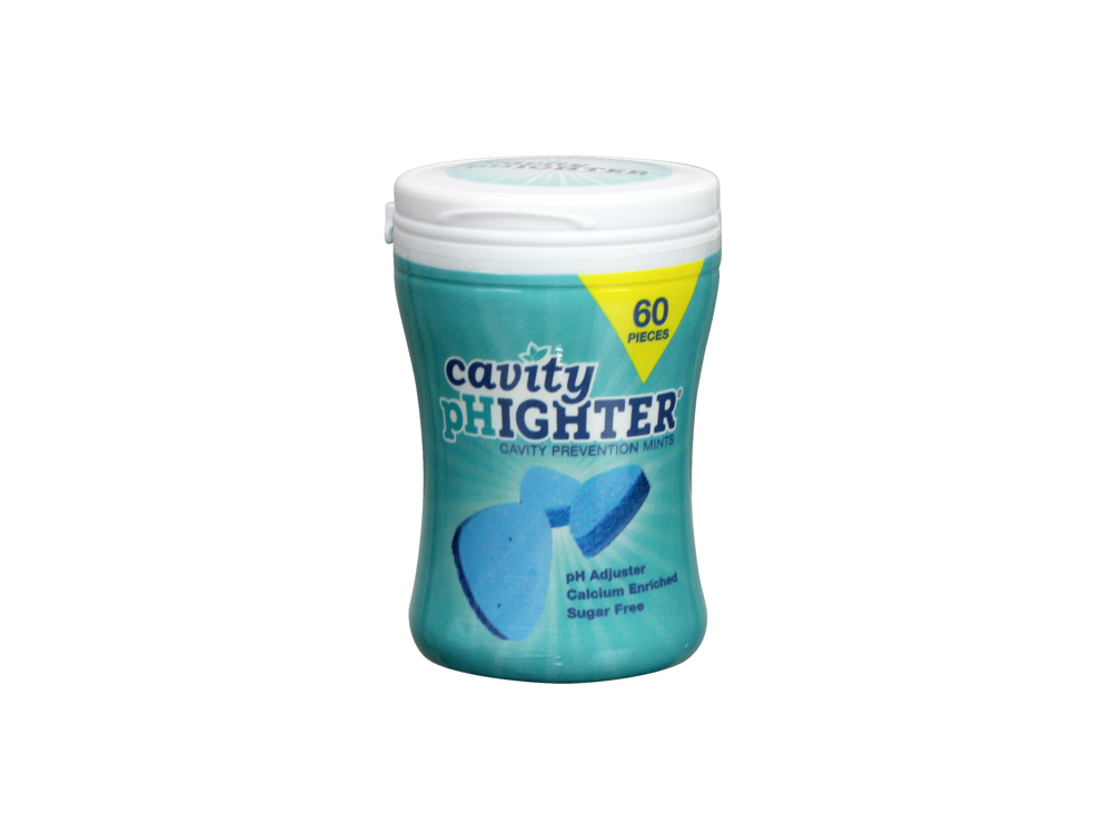 Cavity pHighter Mints - 60 pieces per bottle
