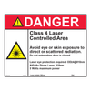 Pioneer Elite Laser Safety Sign